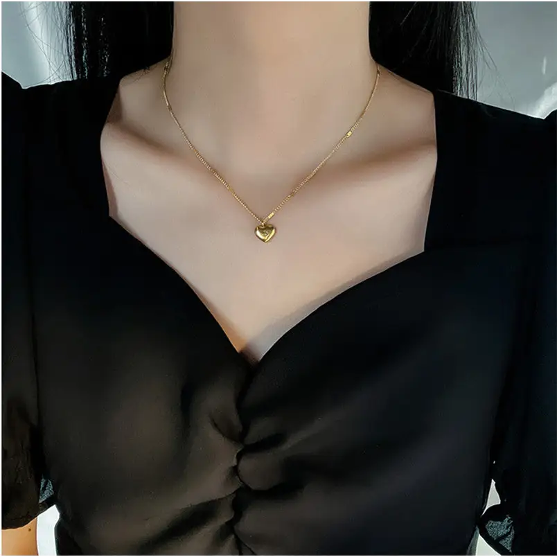 Fashion Jewelry Necklace For Women New Trend Vintage Simple Love Heart Pendant Elegant Party Jewelry Birthday Gifts Beyond Trends Hub