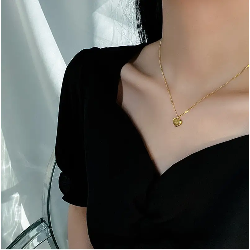 Fashion Jewelry Necklace For Women New Trend Vintage Simple Love Heart Pendant Elegant Party Jewelry Birthday Gifts Beyond Trends Hub