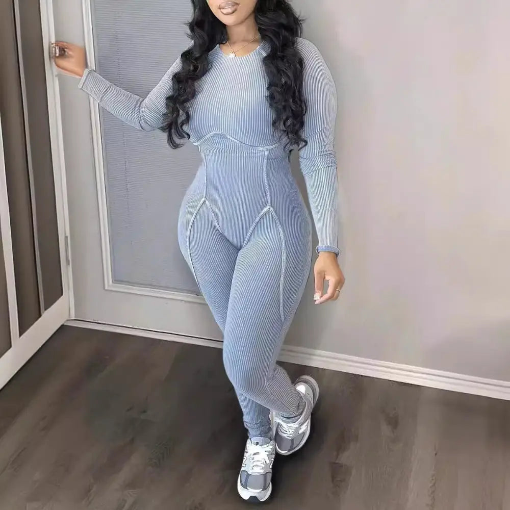 Fashion Jumpsuit Casual Women’s Clothing - XS / Gray