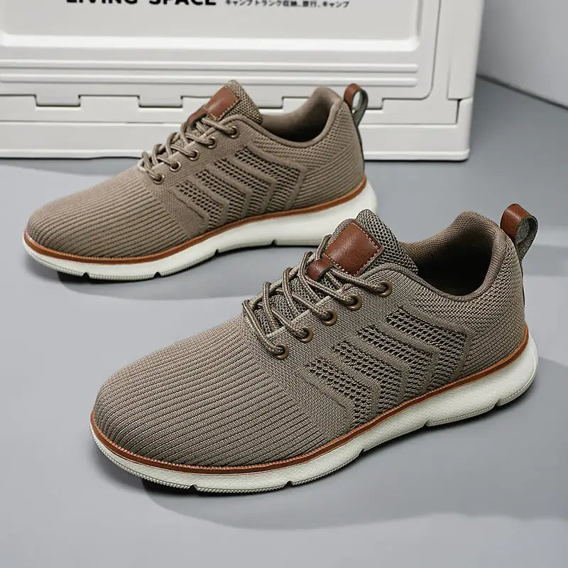 Fashion Lace-up Mesh Sneakers Casual  Flying Woven Walking Sports Shoes For Men Beyond Trends Hub