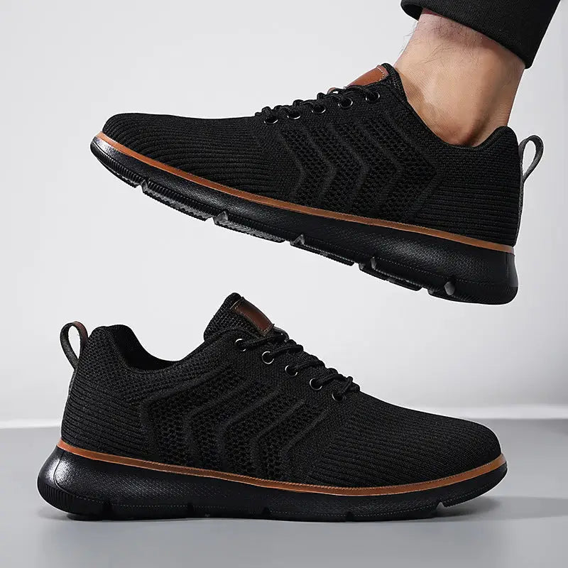 Fashion Lace-up Mesh Sneakers Casual  Flying Woven Walking Sports Shoes For Men Beyond Trends Hub