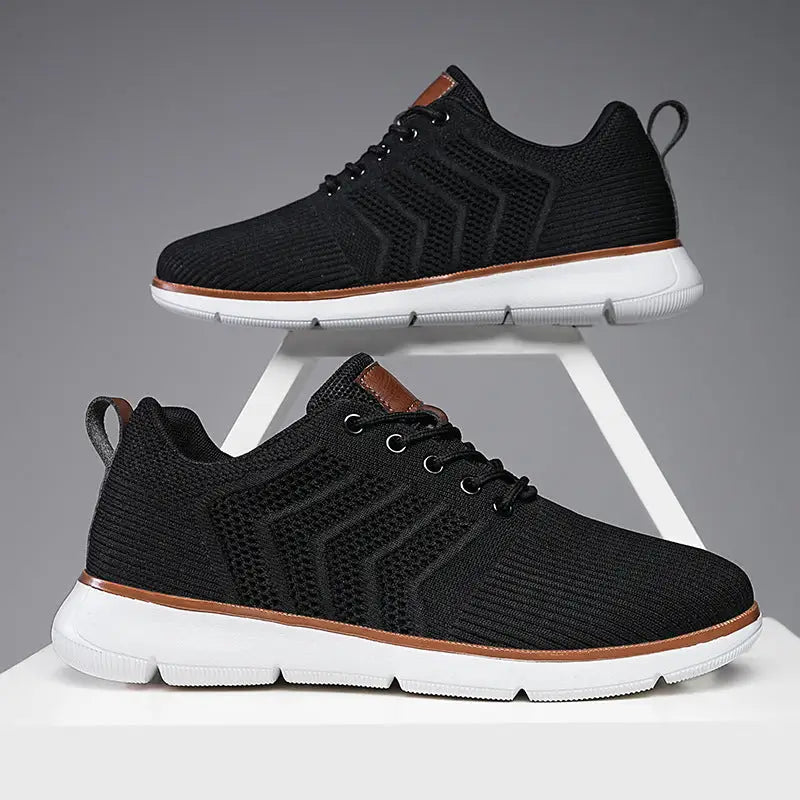Fashion Lace-up Mesh Sneakers Casual  Flying Woven Walking Sports Shoes For Men Beyond Trends Hub