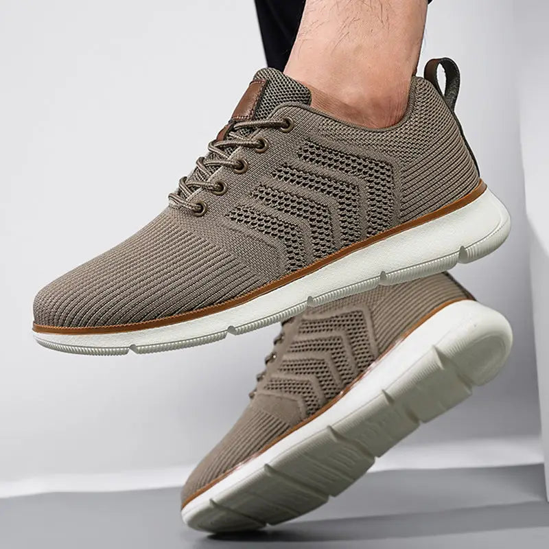 Fashion Lace-up Mesh Sneakers Casual  Flying Woven Walking Sports Shoes For Men Beyond Trends Hub