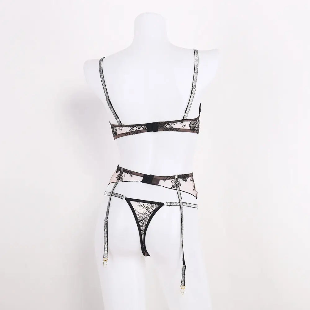 Fashion Ladies Embroidered Polyester Underwear Set Beyond Trends Hub