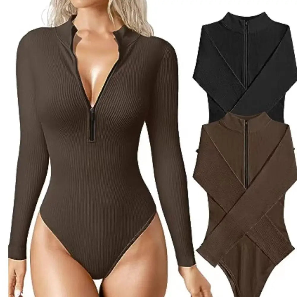 Fashion Long Sleeve Jumpsuit Seamless Slimming Shapewear For Women Romper Beyond Trends Hub