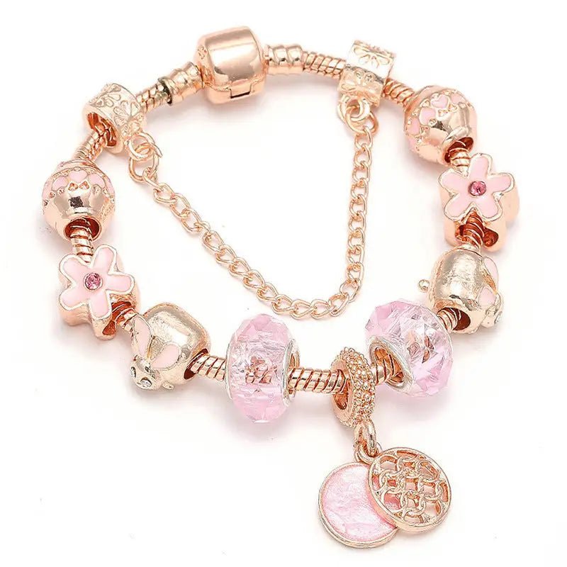 Fashion Love Geometric Rose Gold Bracelet Women's Jewelry Beyond Trends Hub