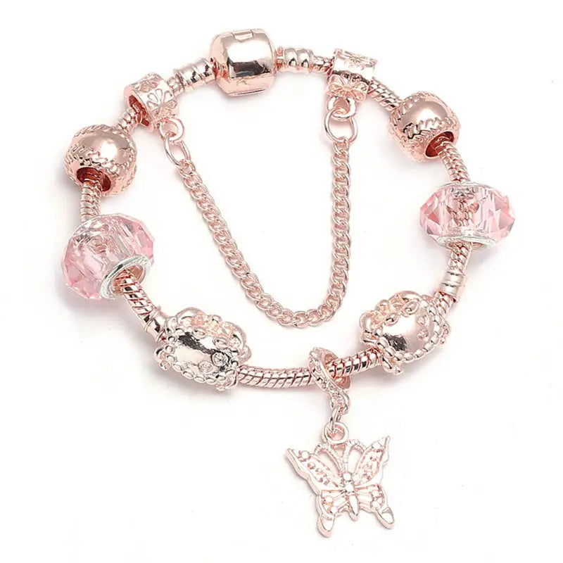 Fashion Love Geometric Rose Gold Bracelet Women's Jewelry Beyond Trends Hub