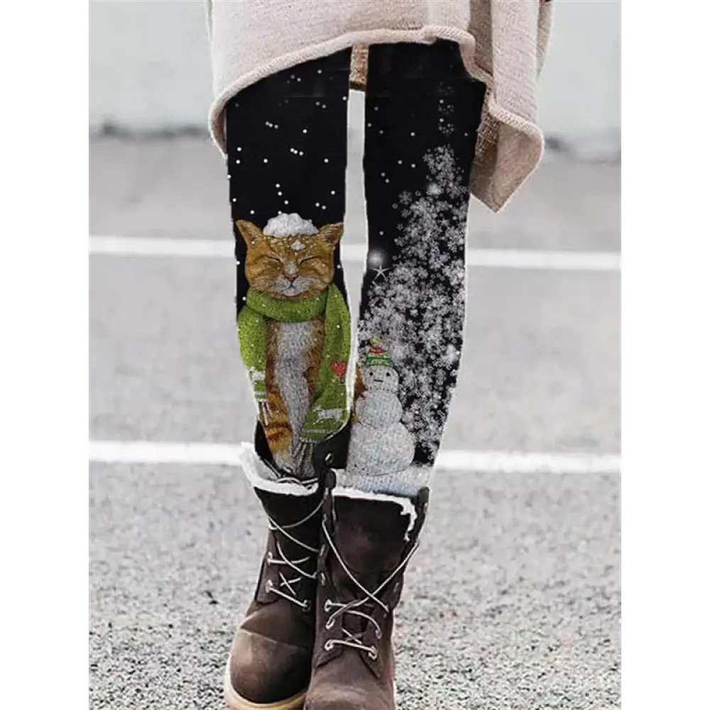 Fashion Pattern Elastic Leggings Trendy Women Beyond Trends Hub