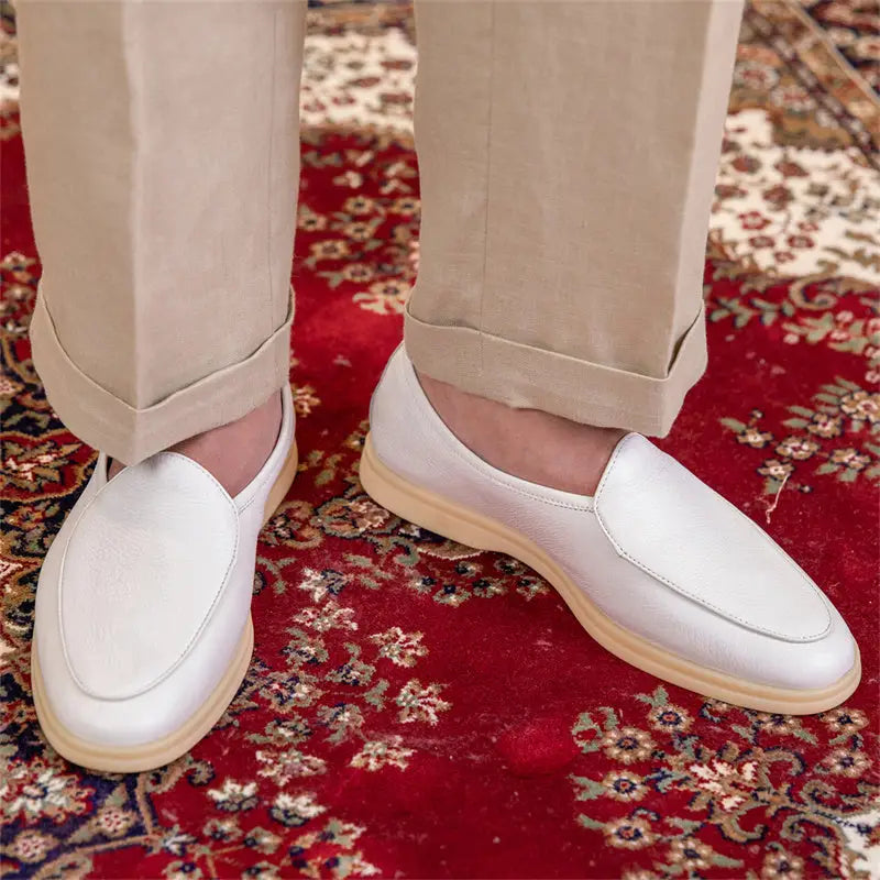Fashion Penny Men's Wrestled Leather Casual Leather Shoes Beyond Trends Hub