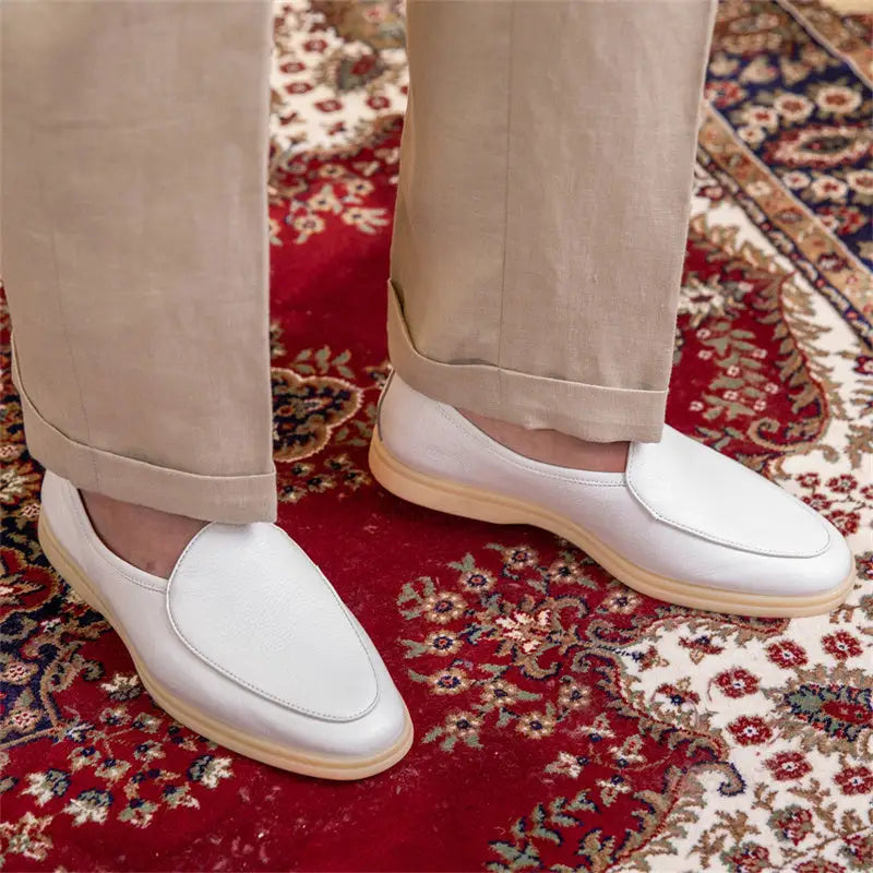 Fashion Penny Men's Wrestled Leather Casual Leather Shoes Beyond Trends Hub