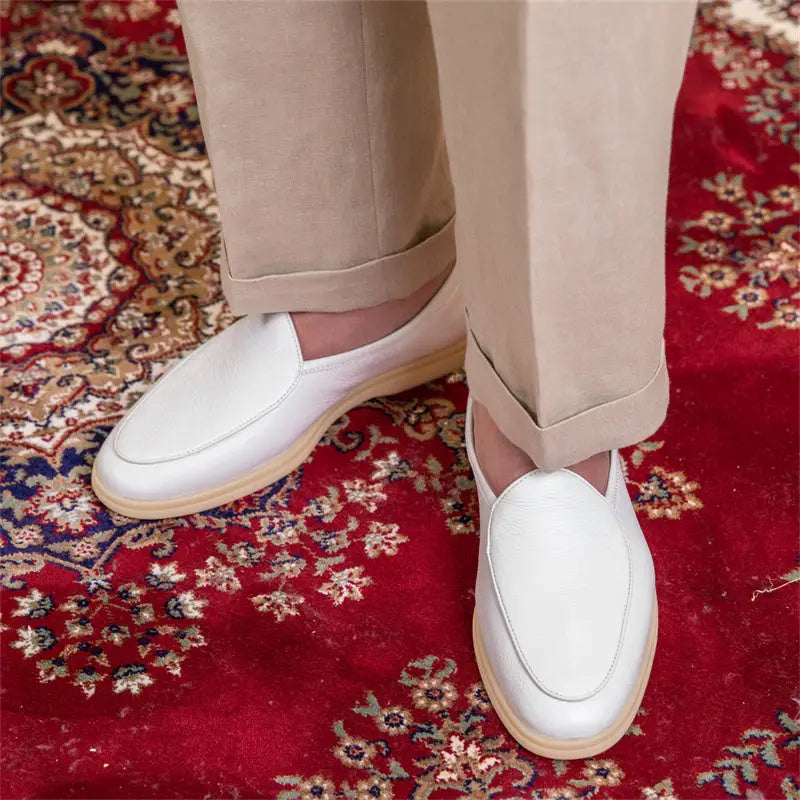 Fashion Penny Men's Wrestled Leather Casual Leather Shoes Beyond Trends Hub
