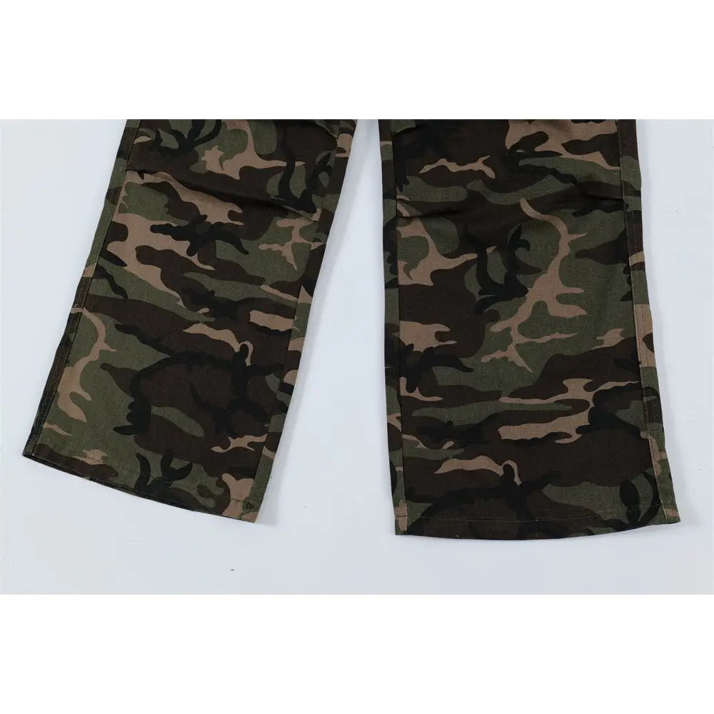 Fashion Personality Camouflage Workwear Trousers Men
