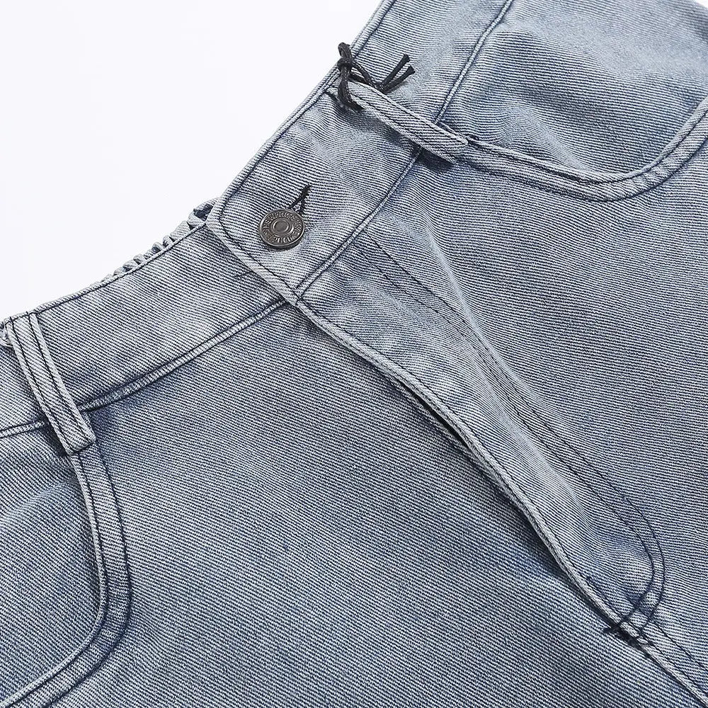 Fashion Personality Denim Loose Trousers Men