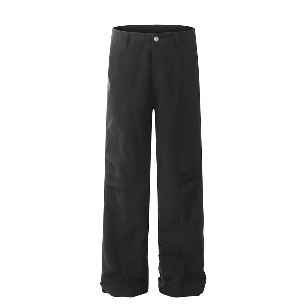 Fashion Personality Loose Casual Trousers Men - Black / S