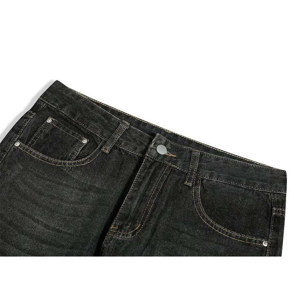 Fashion Personality Loose Denim Trousers Men