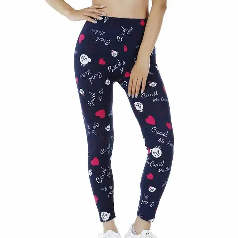 Fashion Printed Stretch Slimming Leggings Women Beyond Trends Hub