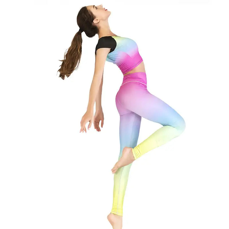 Fashion printed yoga clothes suit women - Beyond Trends Hub 