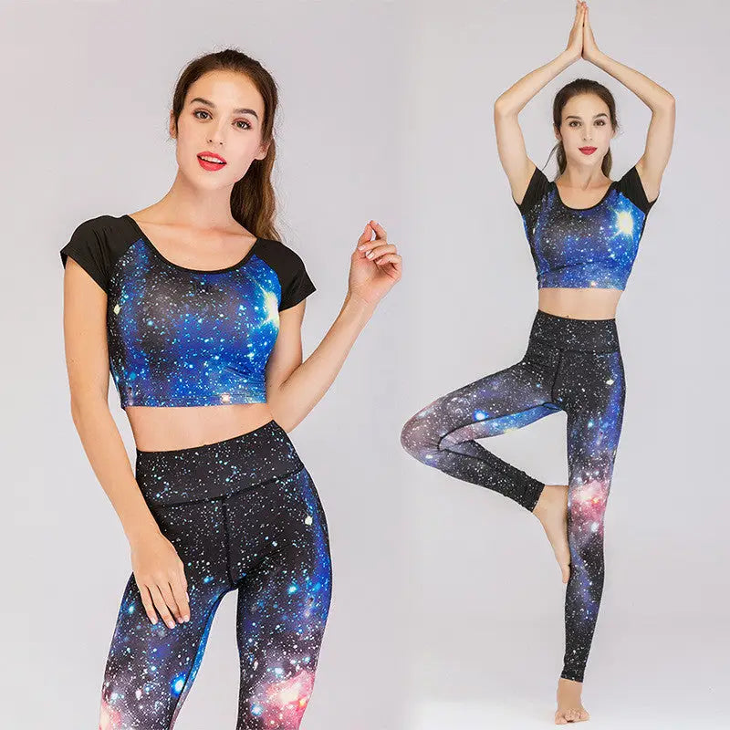 Fashion printed yoga clothes suit women - Beyond Trends Hub 