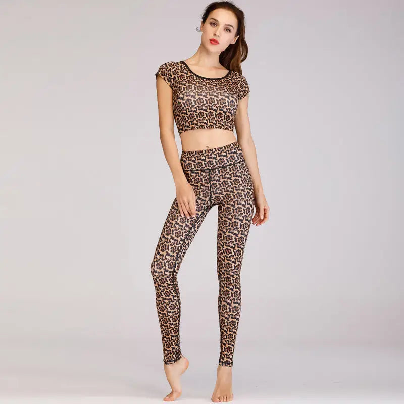 Fashion printed yoga clothes suit women - Beyond Trends Hub 