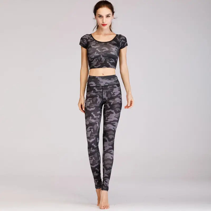 Fashion printed yoga clothes suit women - Beyond Trends Hub 