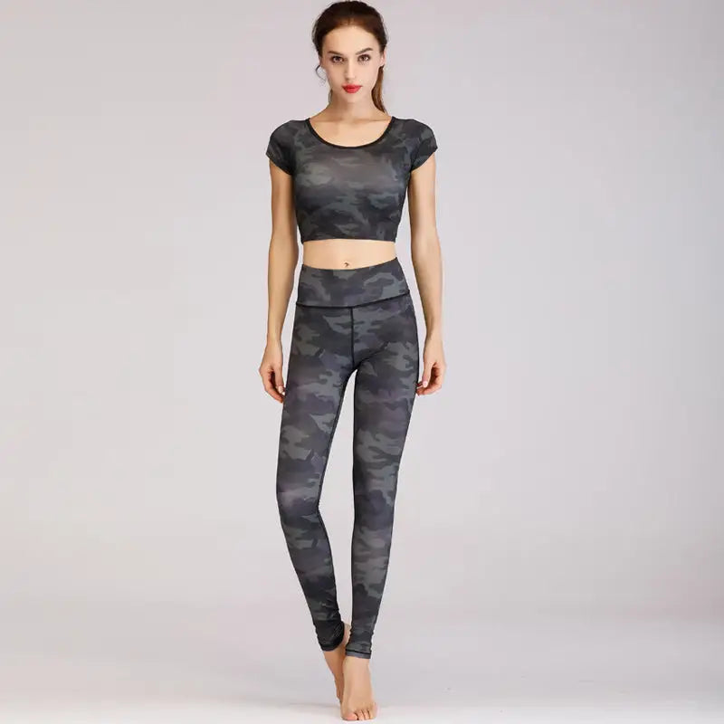 Fashion printed yoga clothes suit women - Beyond Trends Hub 