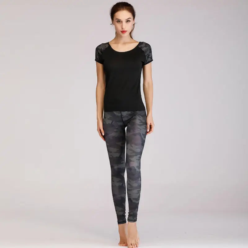 Fashion printed yoga clothes suit women - Beyond Trends Hub 