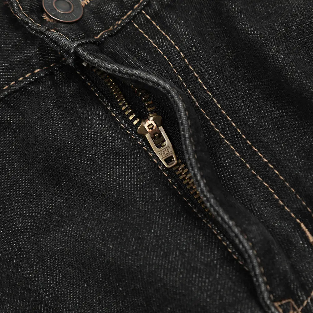 Fashion Punk Patch Denim Trousers Men