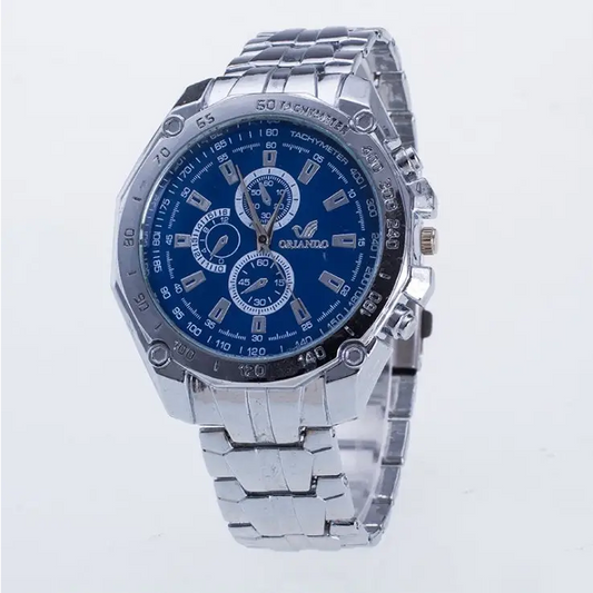 Fashion Silver Stainless Steel Mens Watches Top Brand Luxury Watch Men Sport Clock Man Casual Wristwatch Relogio Masculino - Beyond Trends Hub 