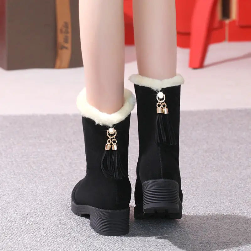 Fashion snow boots round toe boots Beyond Trends Hub