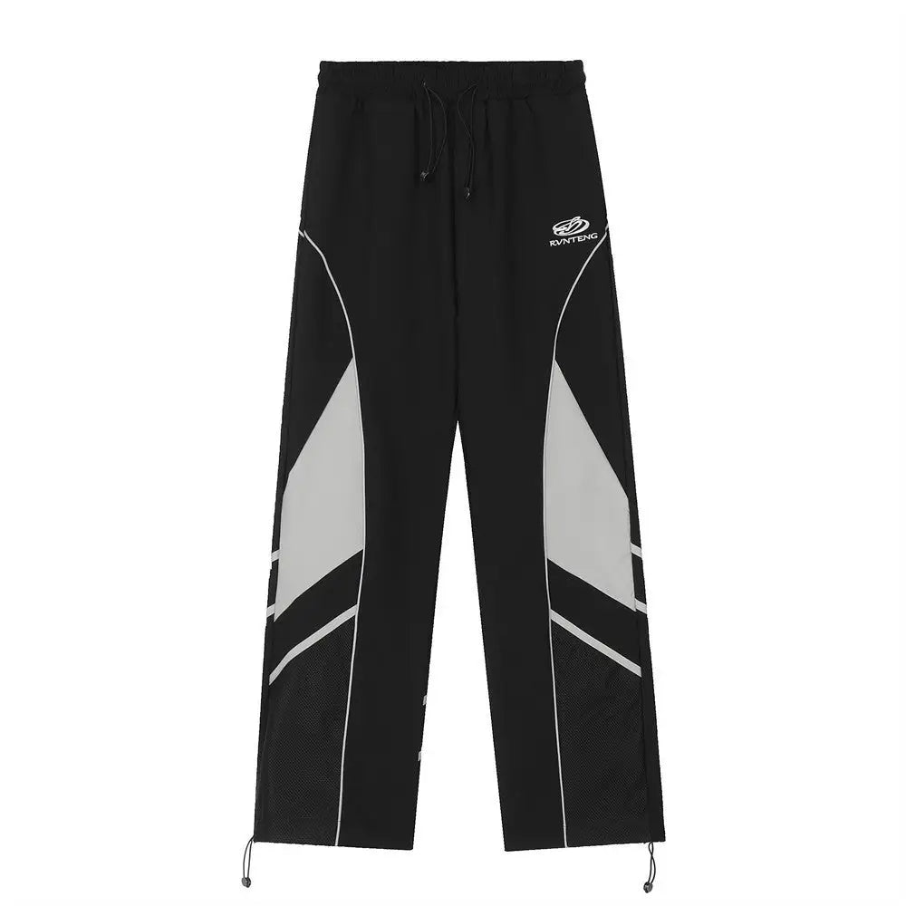 Fashion Straight Leisure Men Trousers - Black / S
