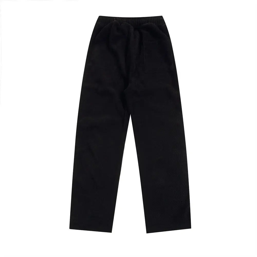 Fashion Striped Casual Straight Trousers Men