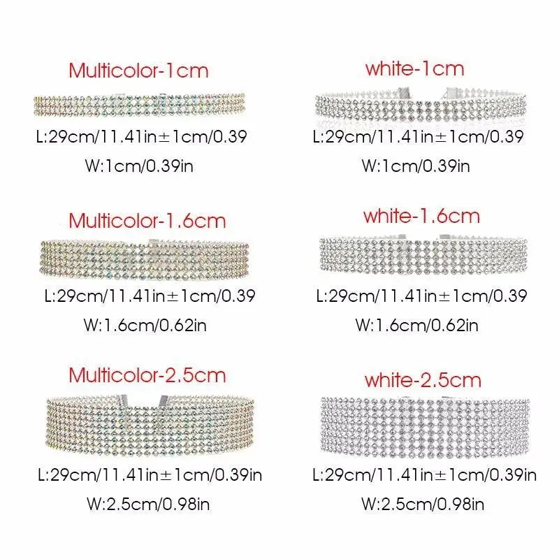 Fashion Women Full Crystal Rhinestone Choker Necklace Wedding Jewelry Chokers Necklaces for Women Beyond Trends Hub
