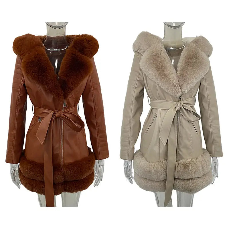 Fashion Women Leather Coats Jackets Ladies Jacket Black Beyond Trends Hub
