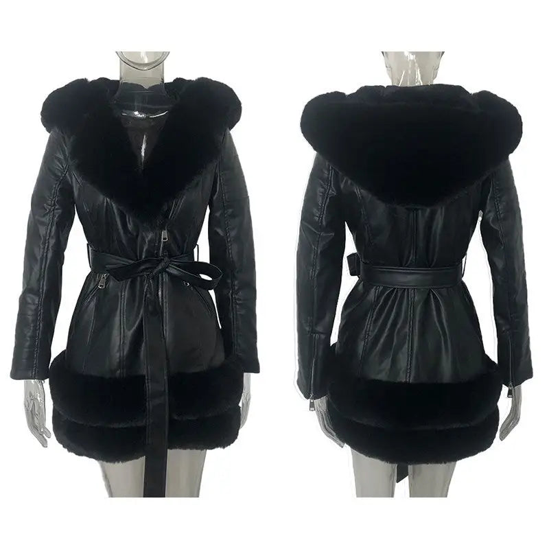Fashion Women Leather Coats Jackets Ladies Jacket Black Beyond Trends Hub