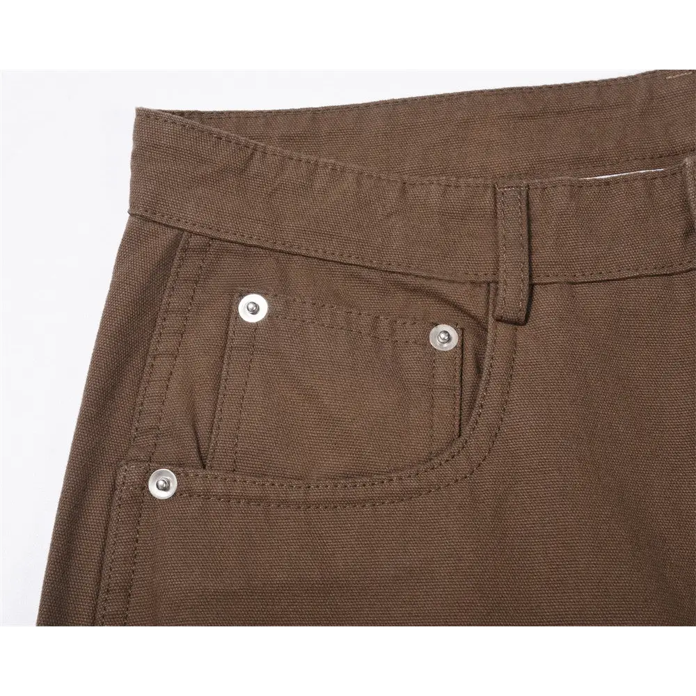 Fashion Zipper Split Casual Trousers Men