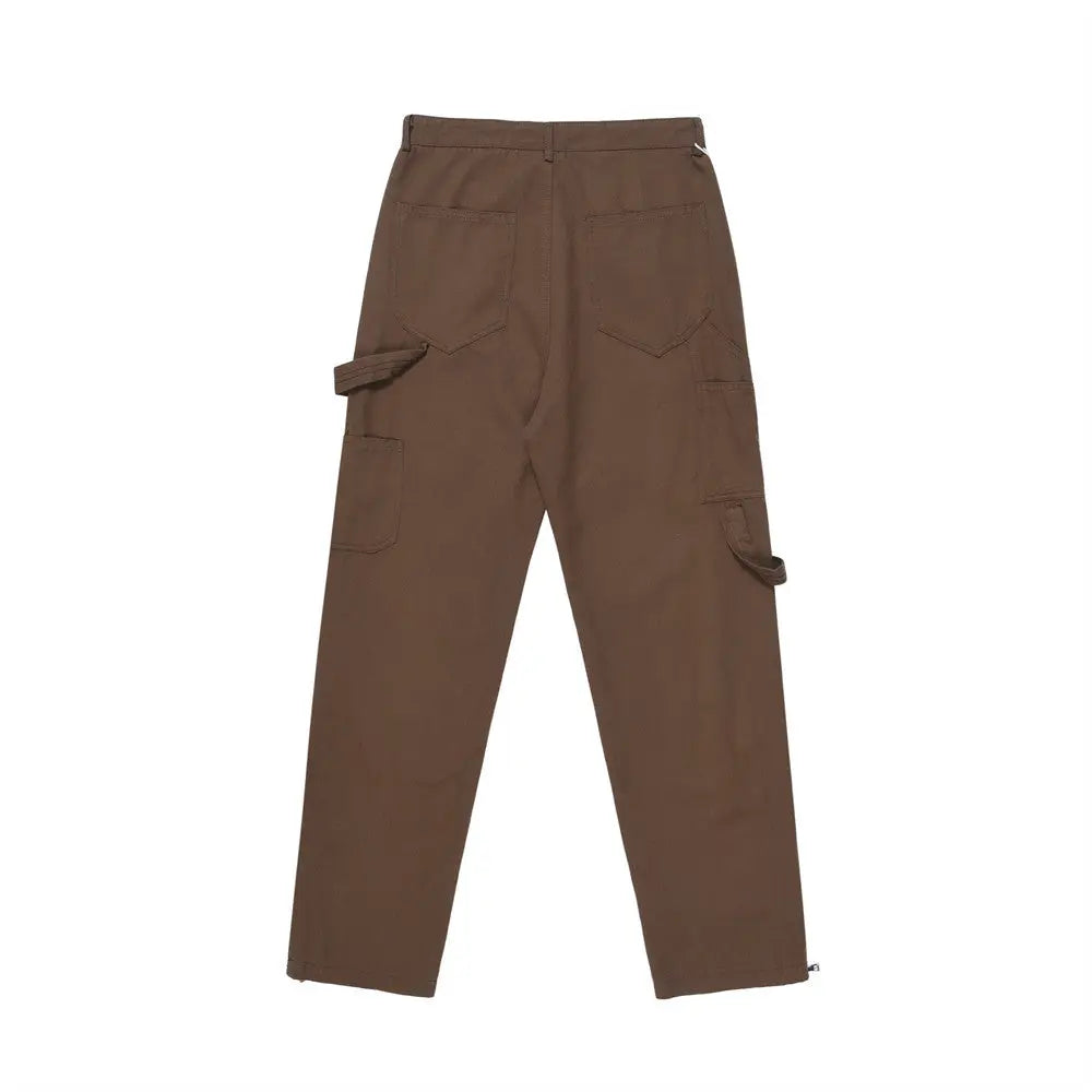 Fashion Zipper Split Casual Trousers Men