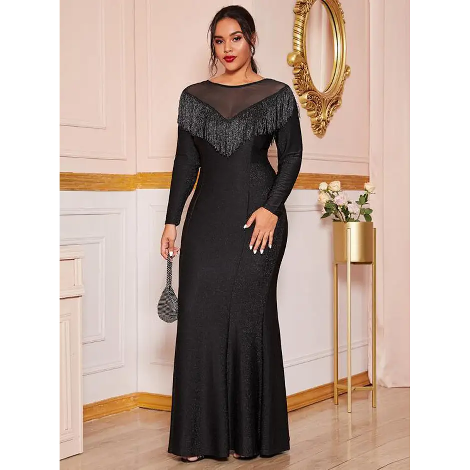 Fat Women Plus Size Evening Party Prom Long Dress Dresses