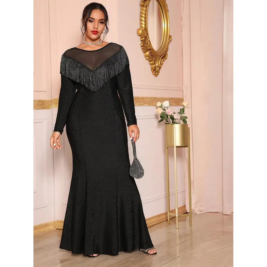 Fat Women Plus Size Evening Party Prom Long Dress Dresses