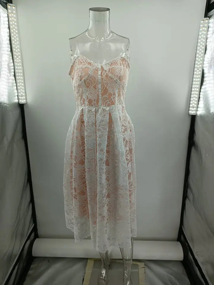 New Off Shoulder Bra Lace Dress For Women
