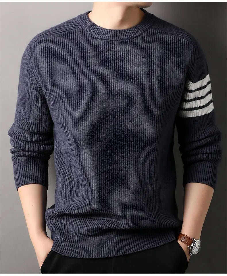 Loose-fitting Pullover Round-neck Men’s Bottoming Shirt