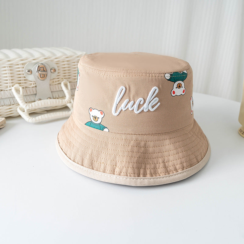 Bucket Hat Baby Spring And Autumn Thin Summer Child Sun-proof Sun Protection Sun Hat