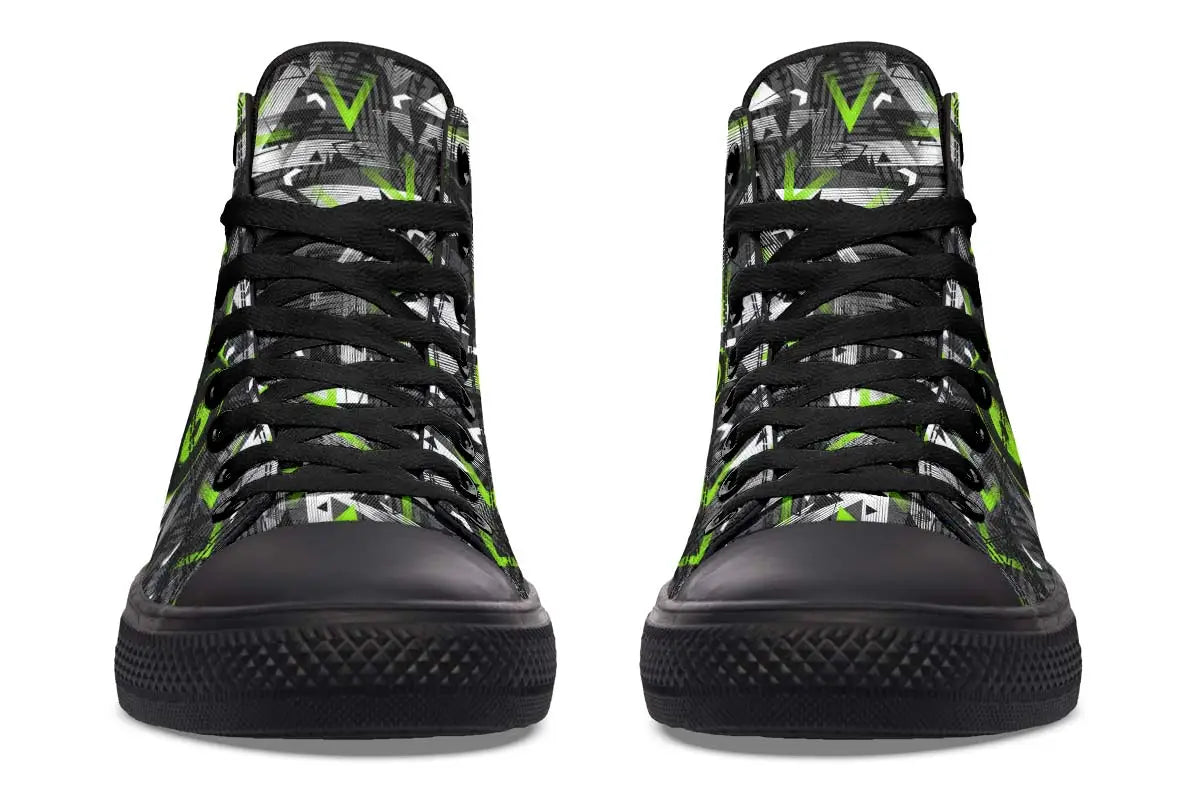 Printed Couple High-top Canvas Shoes