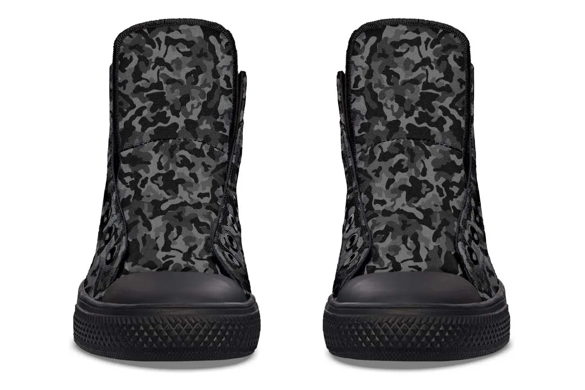 Printed Couple High Top Canvas Shoes