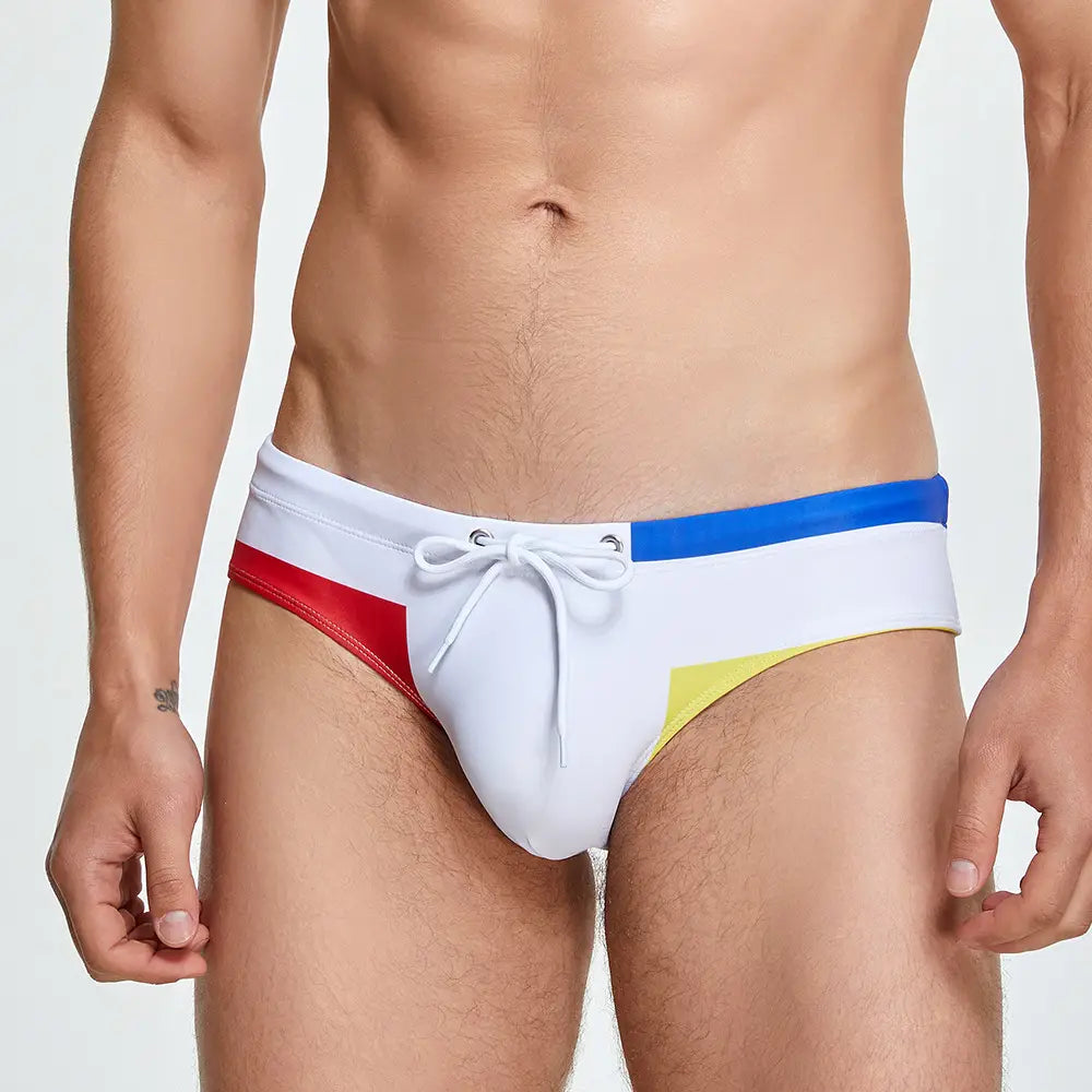 Seaside Swimming Trunks Men Swim Briefs