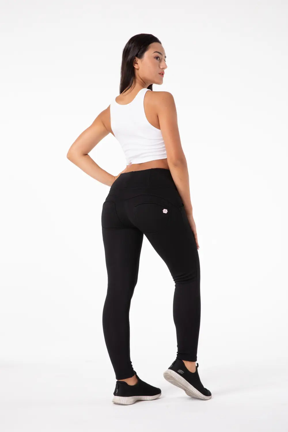 Shascullfites Melody Black Thermal Leggings Butt Lifting Winter Pants Fur Inside Women Pants