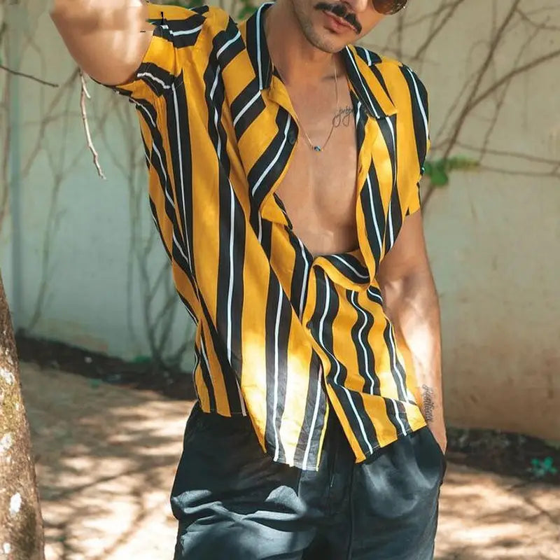 Mens Summer Streetwear Casual