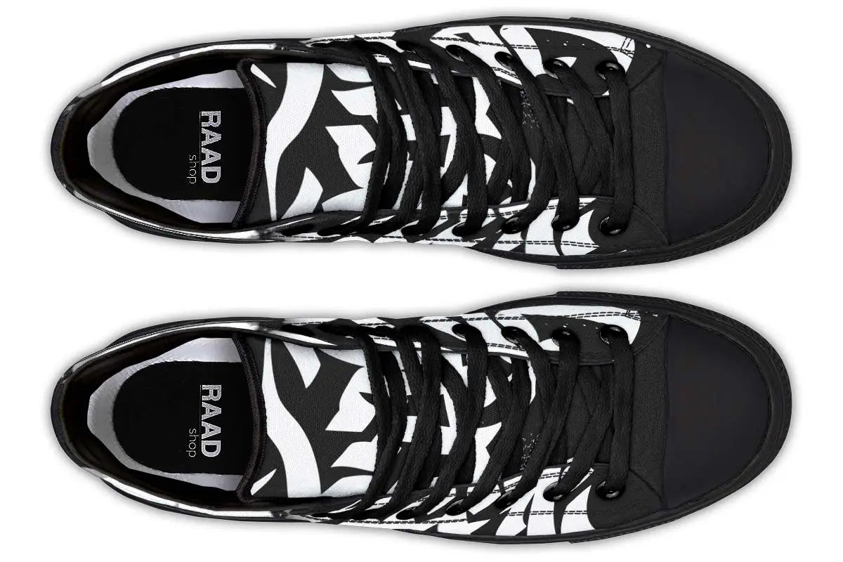 Printed Couple High Top Canvas Shoes
