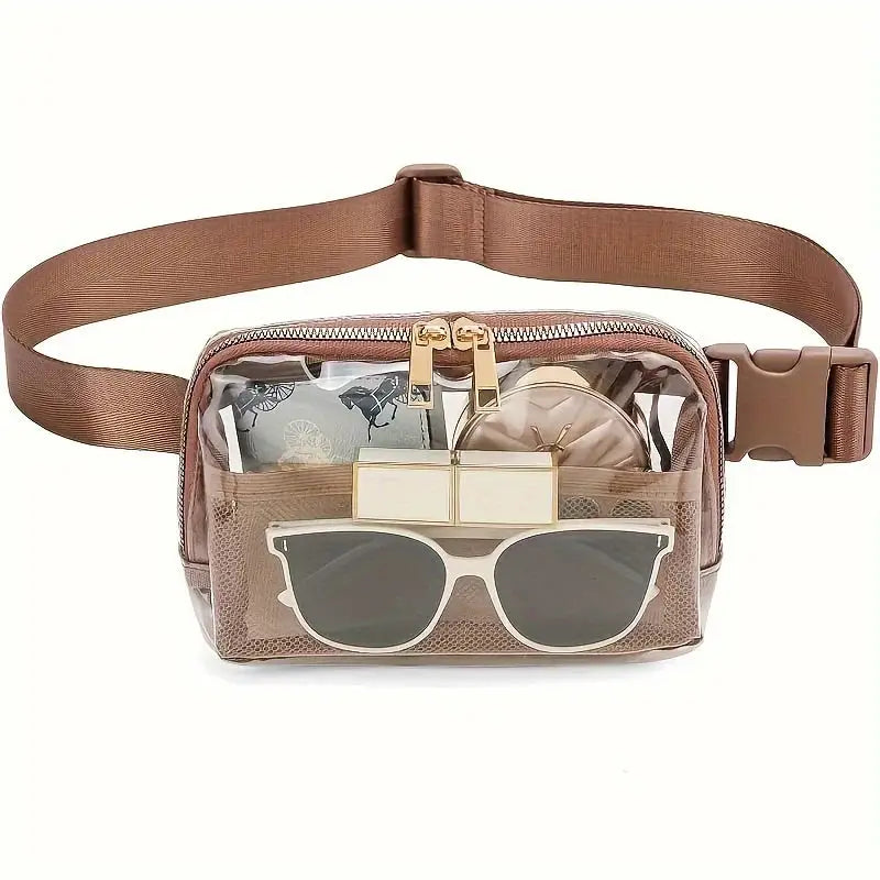 Female Minimalist Casual Transparent Waist Bag Beyond Trends Hub