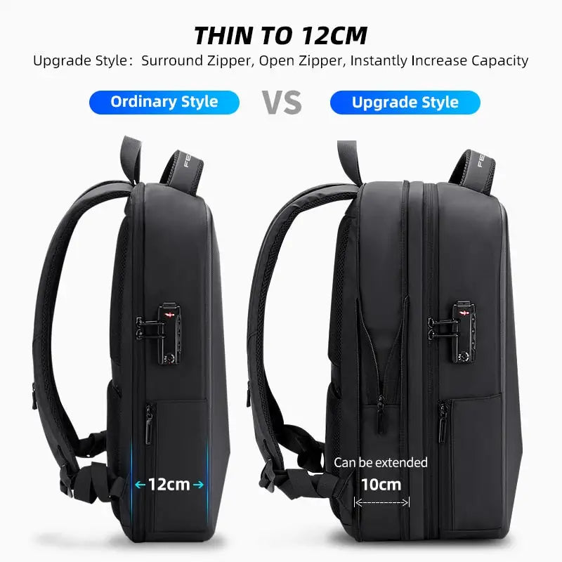 Fenruien Brand Laptop Backpack Anti-theft Waterproof School Backpacks USB Charging Men Business Travel Bag Backpack New
