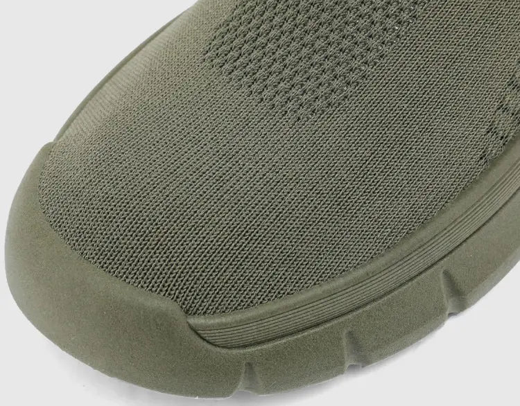 Breathable Mesh Sports Shoes Men Casual Slip-on Socks Shoes Flats Sneakers